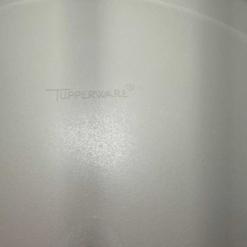 VTG Tupperware Divided Serving Platter w Center Bowl and Lid‎ Beige 3 Pc 1666-3 - Picture 8 of 12